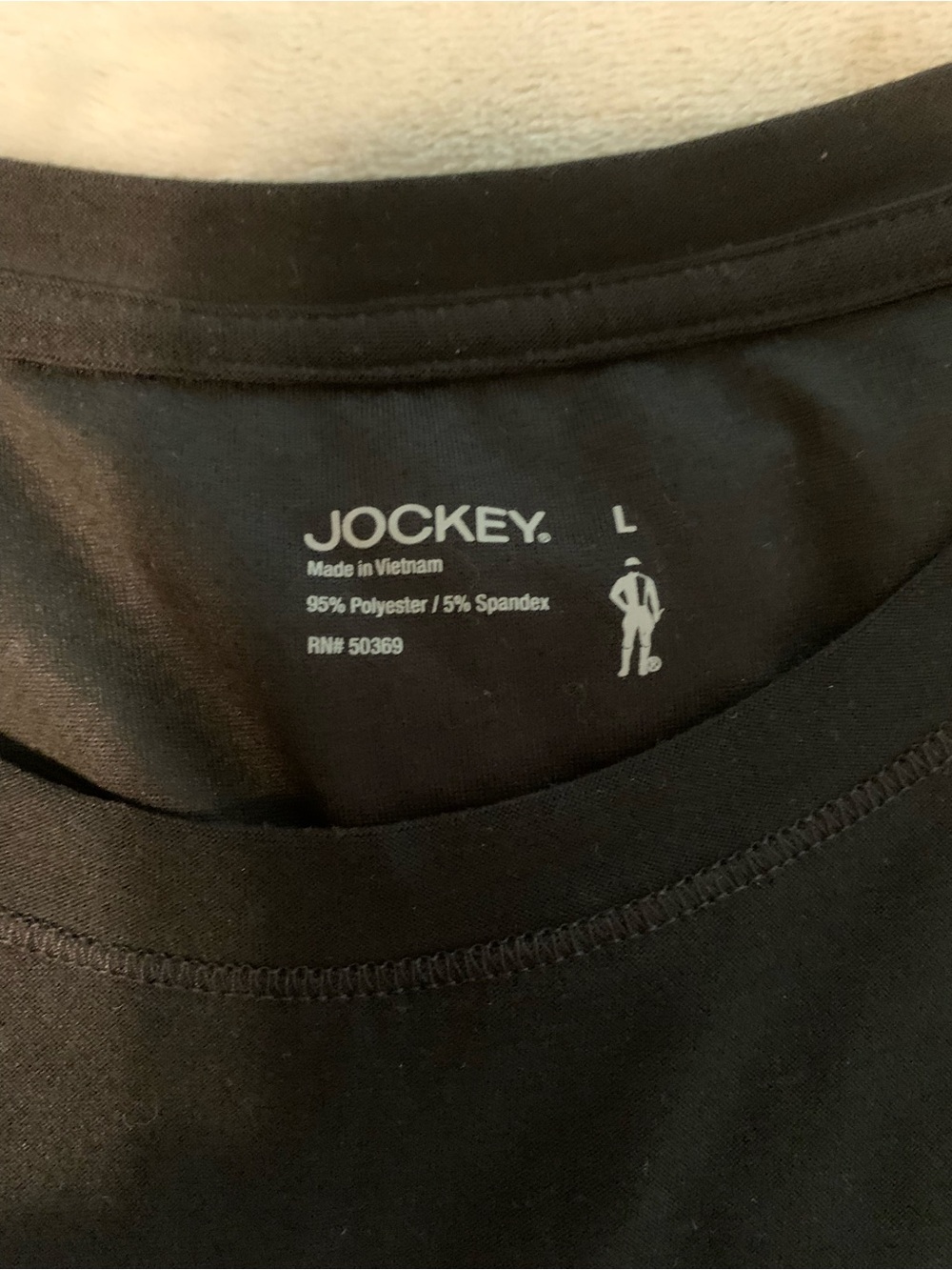 Jockey black super  soft tank top large nwot